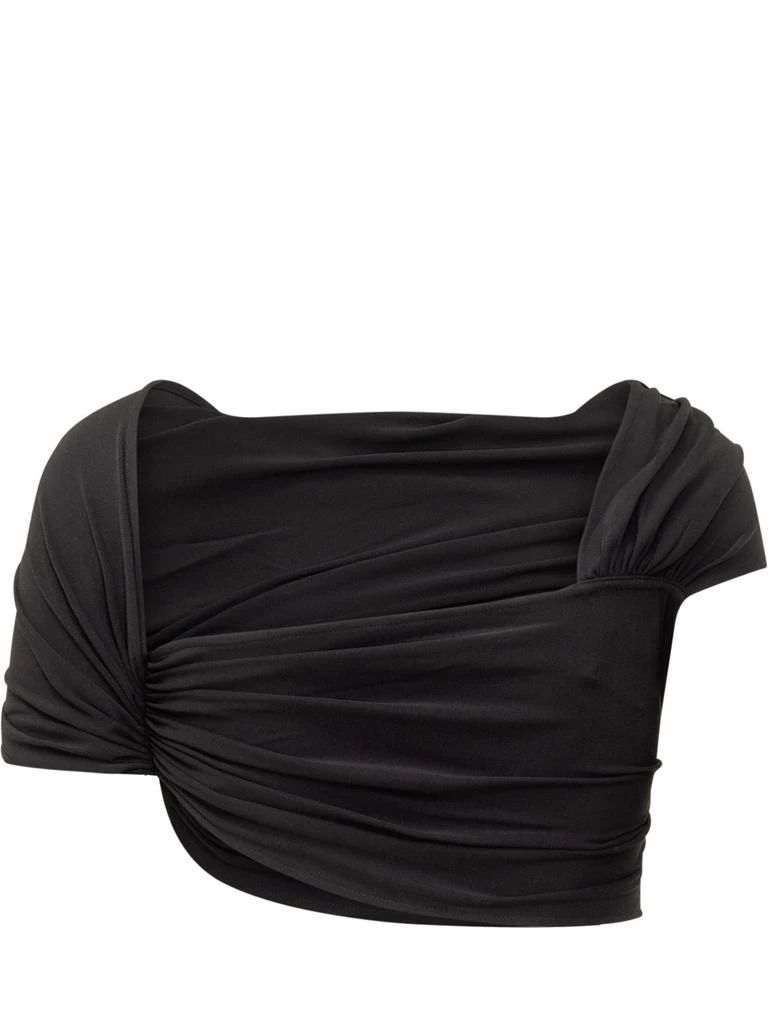 Casablanca Casablanca Crepe Draped Crop Top 2