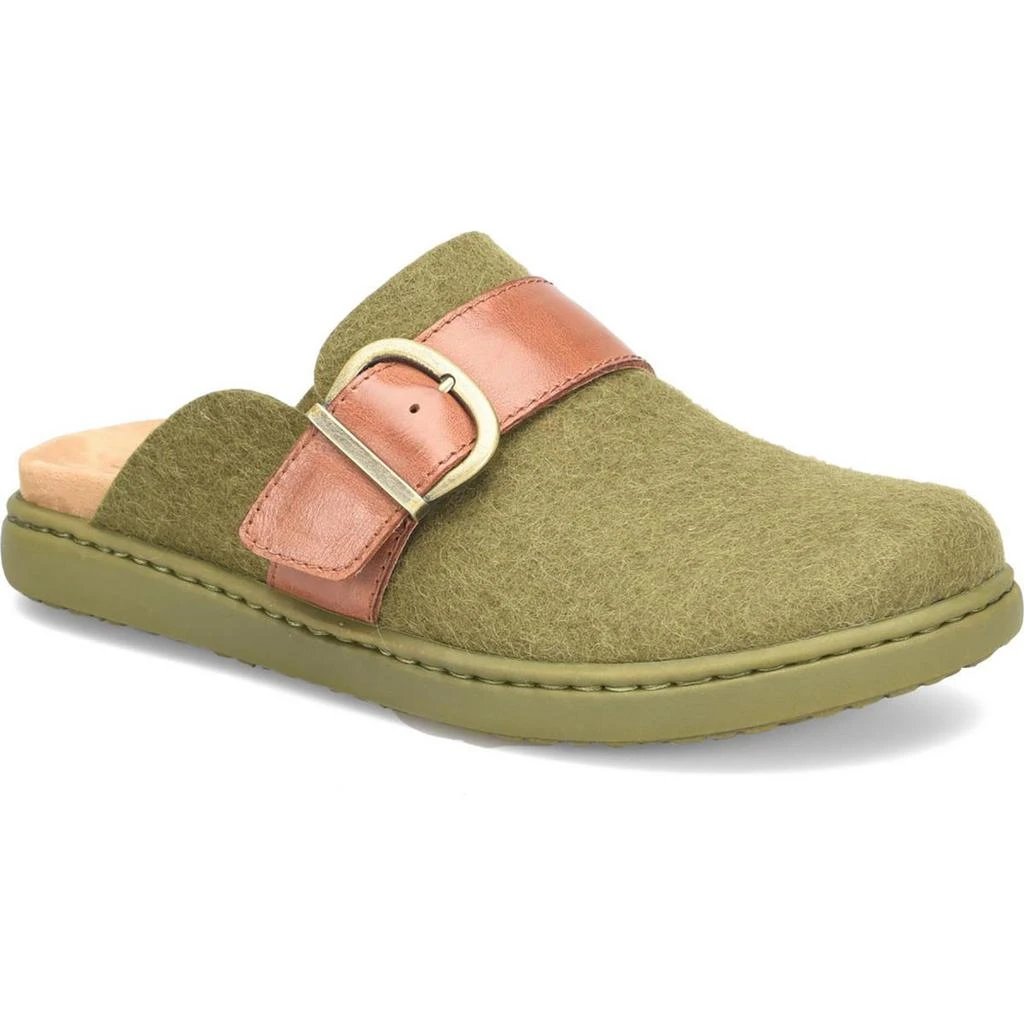 Born Lia Womens Wool Buckle Clogs 3