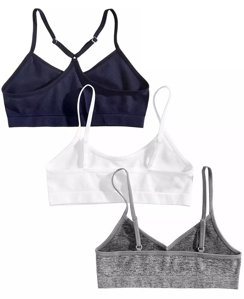 Maidenform 3-Pk. Seamless Crop Bras, Little & Big Girls