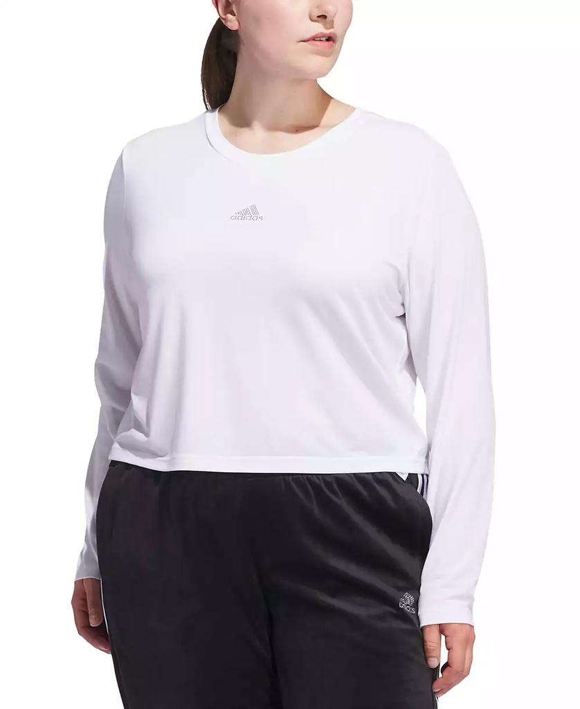 Adidas Plus Size Studded Logo Long-Sleeve T-Shirt - T-Shirts - Compare  Prices from 9+ Stores - BeyondStyle
