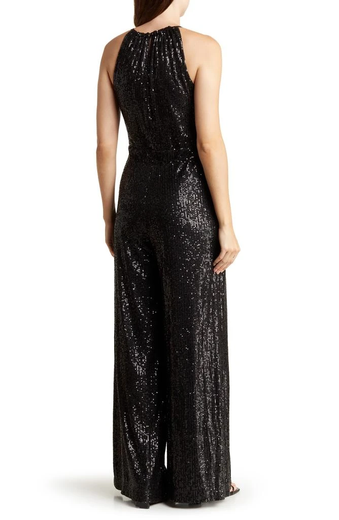 Max Studio Sequin Halter Wide Leg Jumpsuit 2