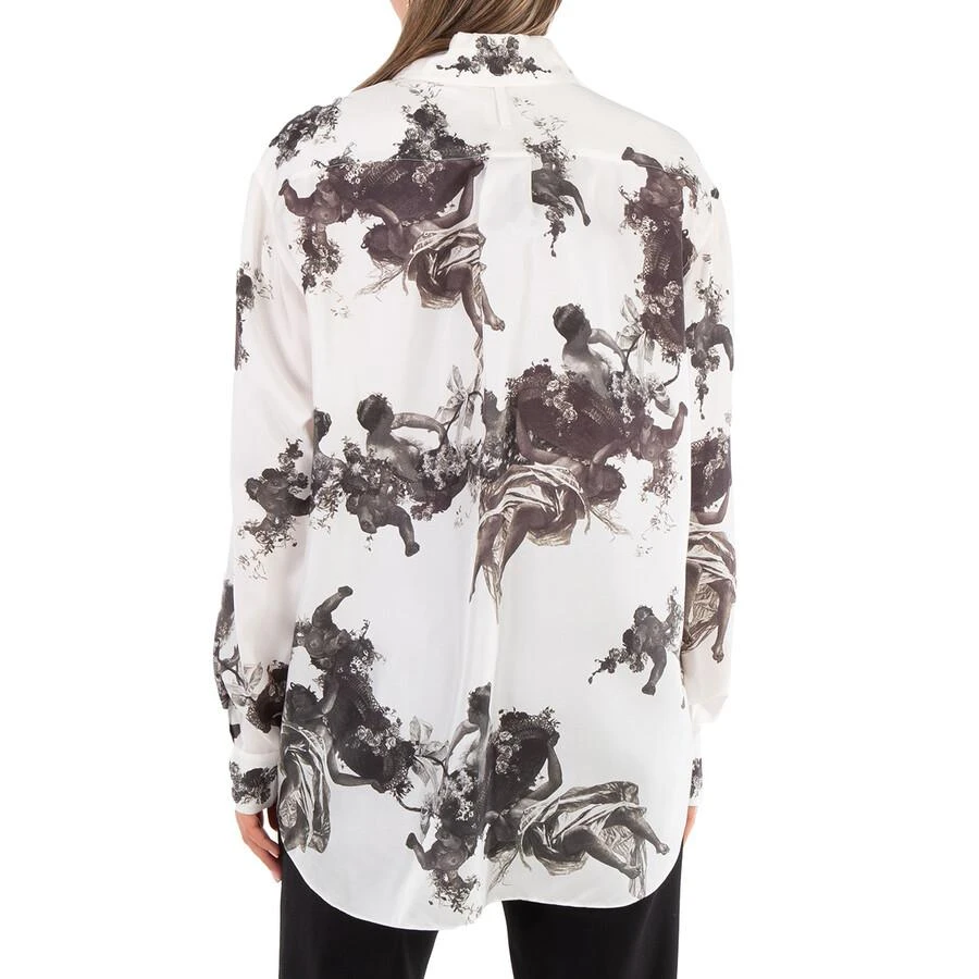 Burberry Ladies Black Renaissance Carlota Long Sleeve Silk Blouse 3