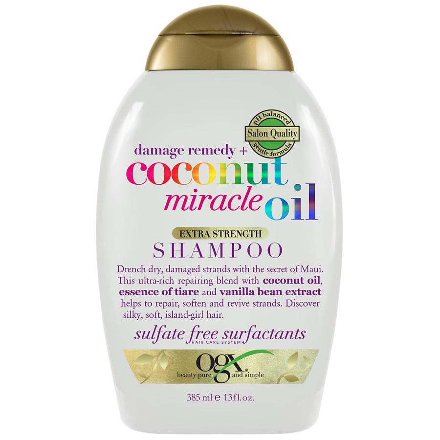 OGX Extra Strength Damage Remedy + Coconut Oil Shampoo Coconut Milk, Tangerine, & Warm Vanilla