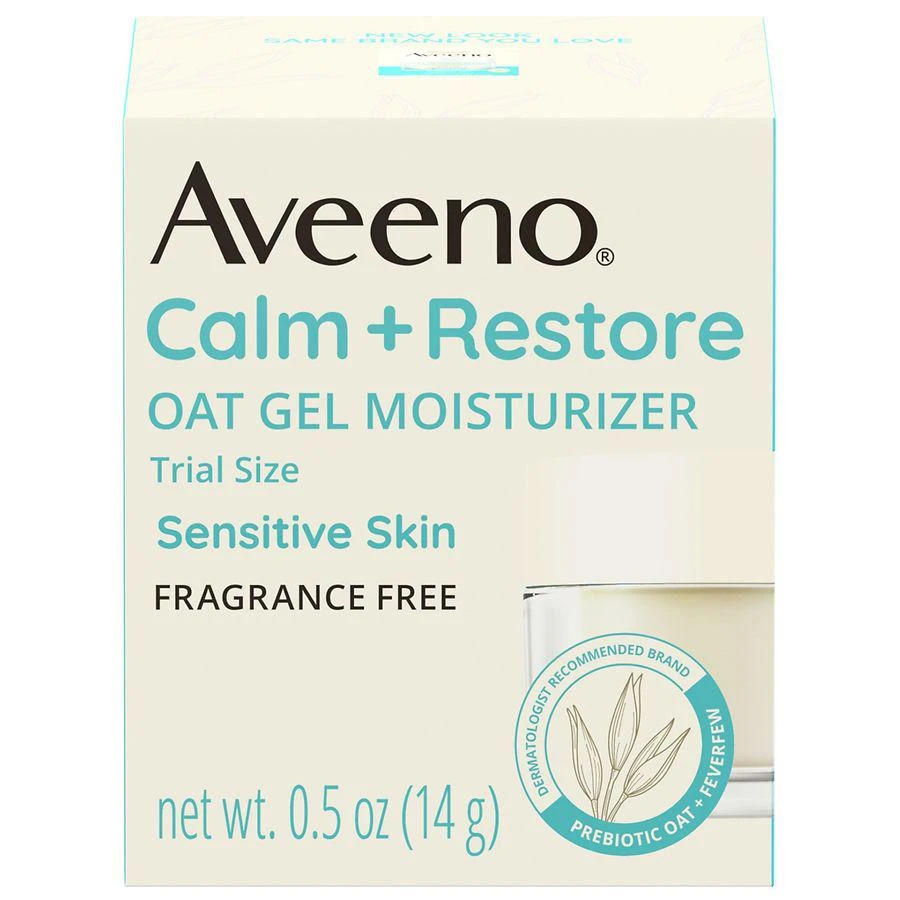 Aveeno Calm + Restore Oat Gel Face Moisturizer, Sensitive Skin 1