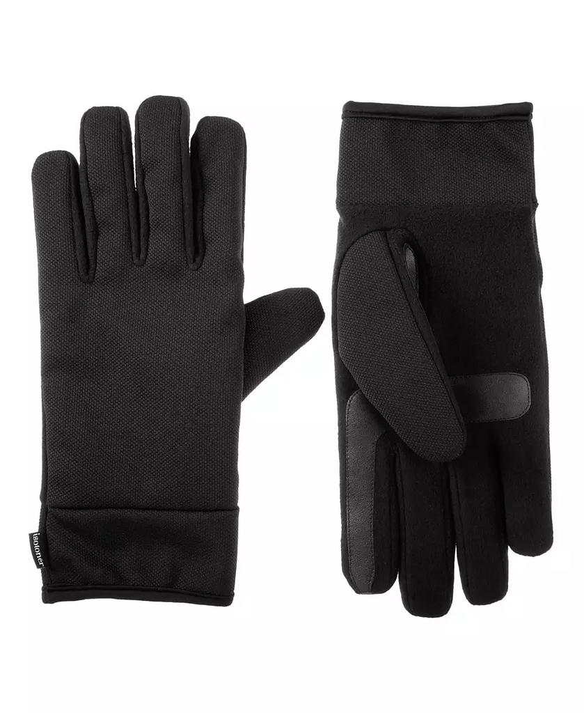 Isotoner Signature Men's Lined Water Repellent Tech Stretch Gloves