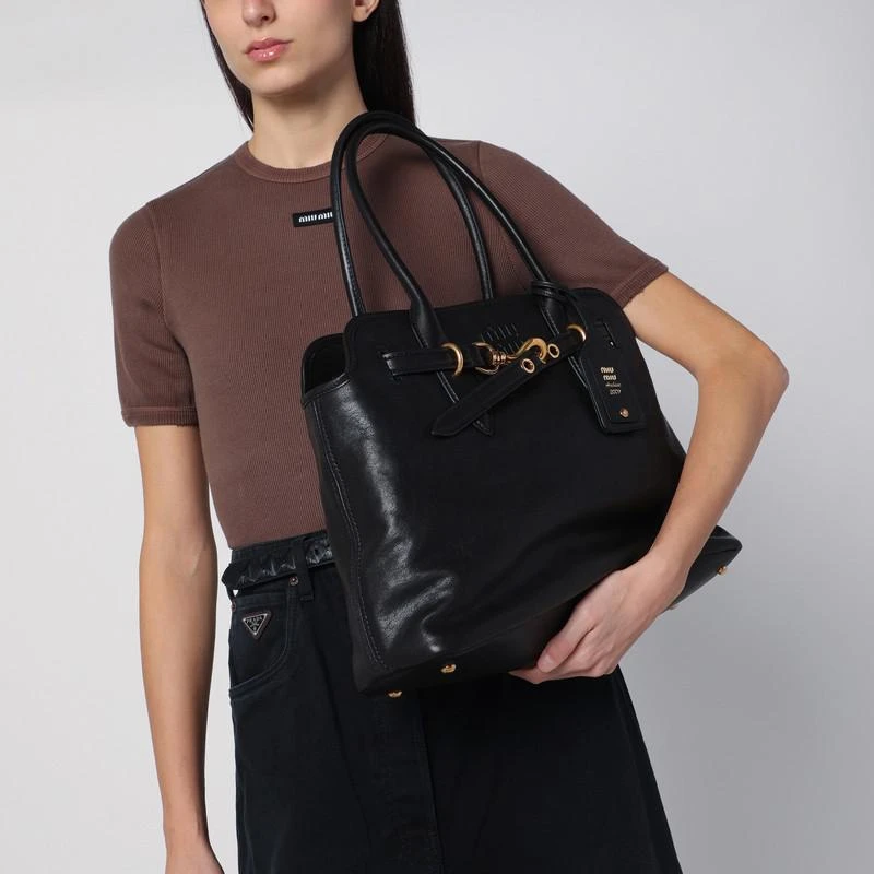 Miu Miu Black nappa leather Aventure bag 2