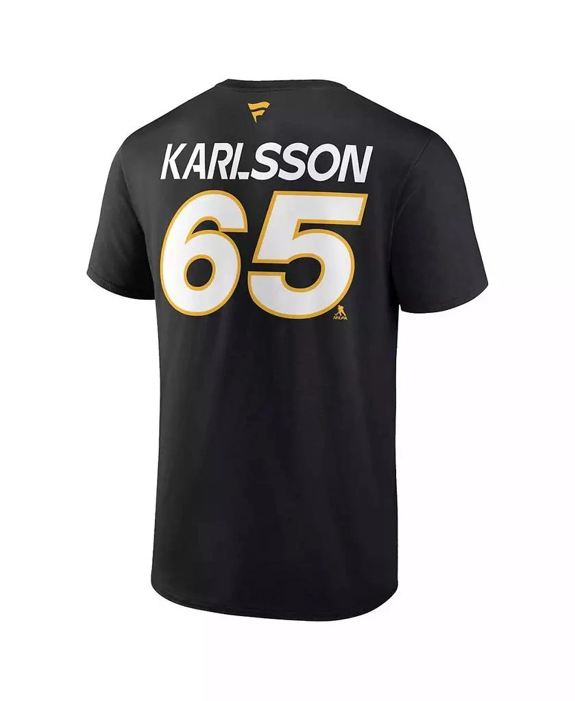 Fanatics Men's Erik Karlsson Black Pittsburgh Penguins Authentic Pro Prime Name and Number T-shirt 2