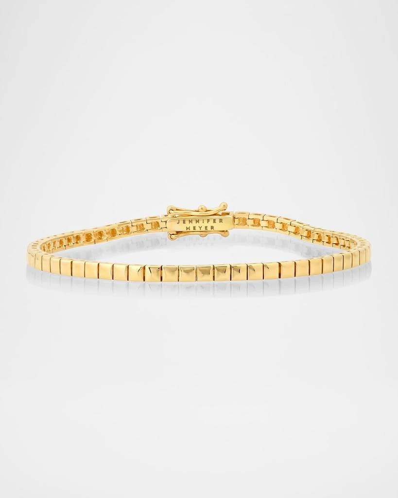 Jennifer Meyer 18K Yellow Gold Square Tennis Bracelet 1