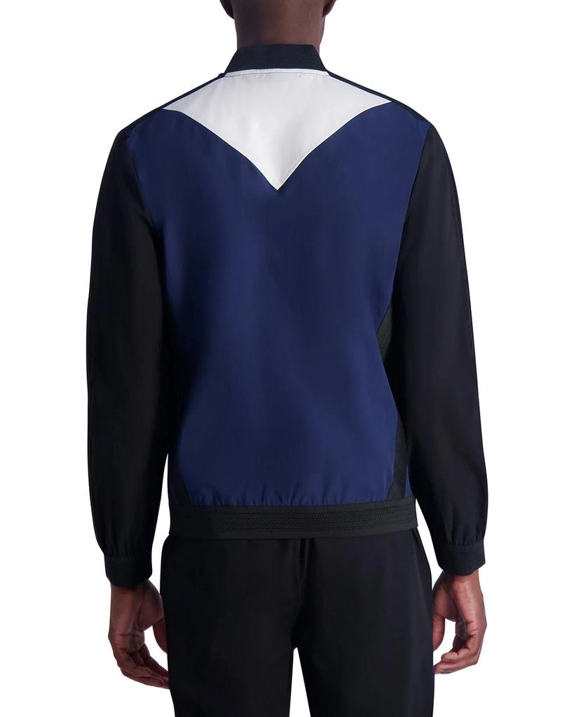 Karl Lagerfeld Paris COLOR BLOCK MESH TRIM TRACK JACKET 2