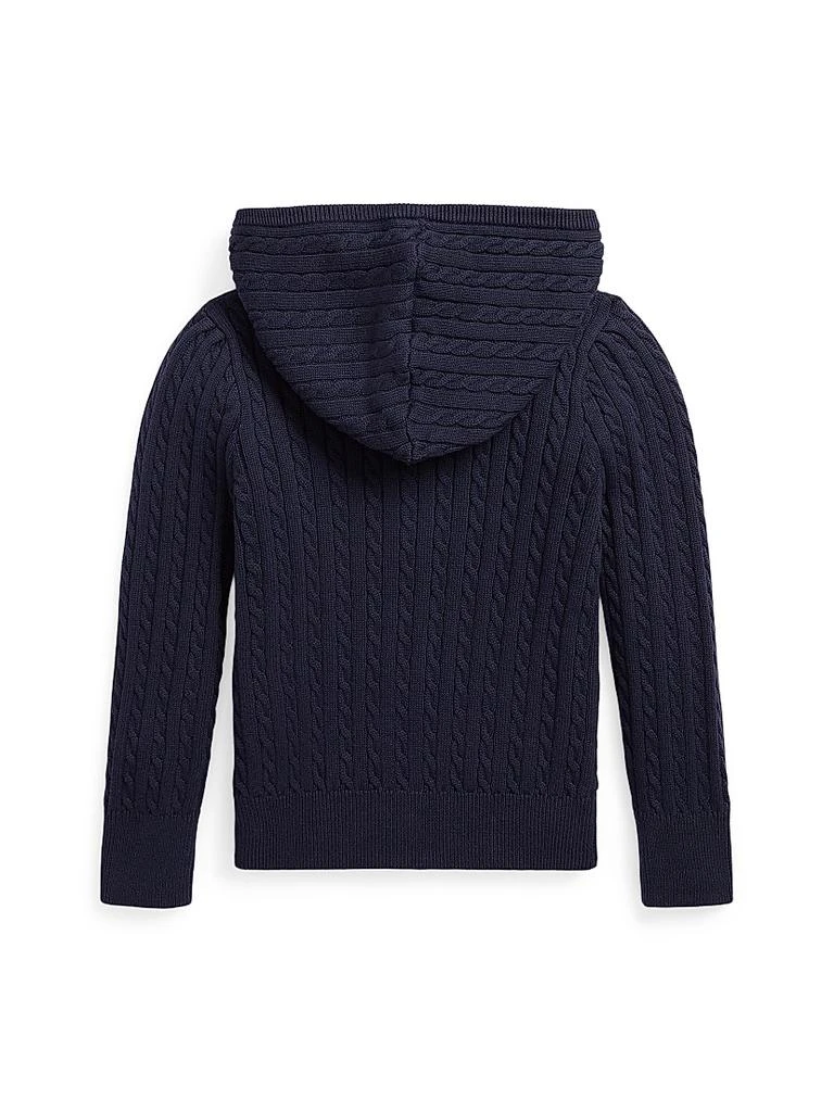 Ralph Lauren Little Girl
s 
Girl
s Hooded Zip-Front Sweater 2