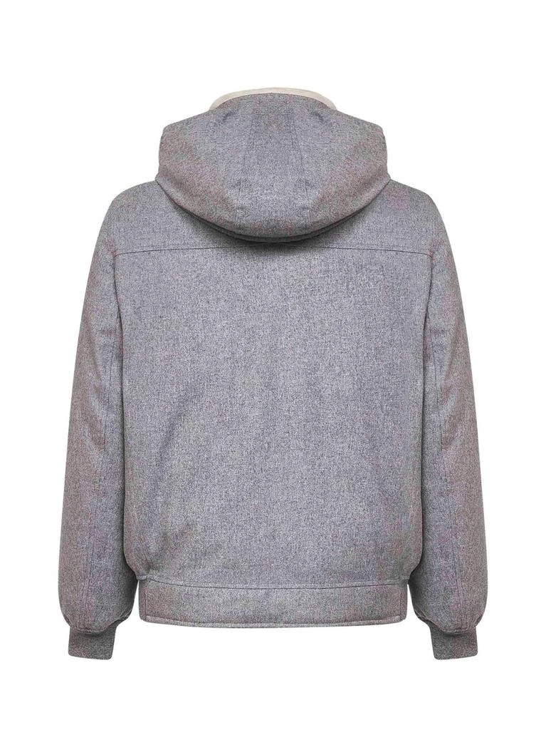 Brunello Cucinelli Brunello Cucinelli Zip-Up Hooded Jacket 2