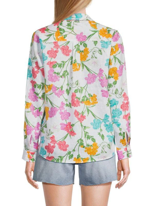 Saks Fifth Avenue 100% Linen Relaxed-Fit Shirt 3