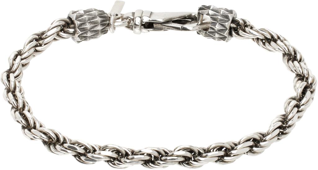 ブレスレット EMANUELE BICOCCHI SILVER 925 INTRICATE CHAIN BRACELET Emanuele Bicocchi Silver Herringbone Chain Bracelet