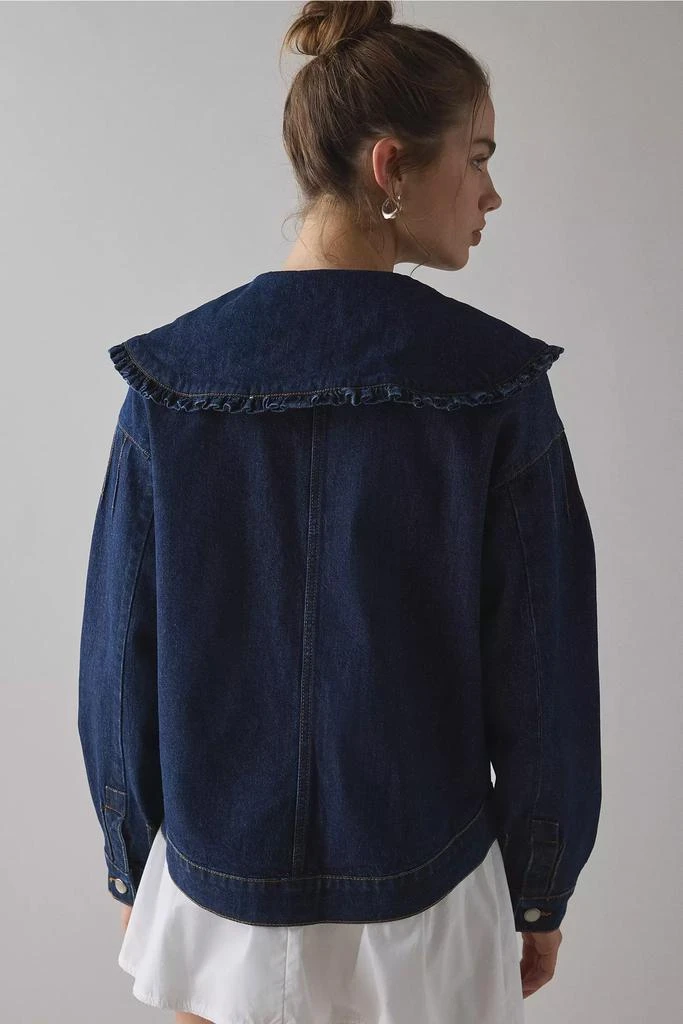 Kimchi Blue Kimchi Blue Freddie Ruffle Collar Denim Jacket 4