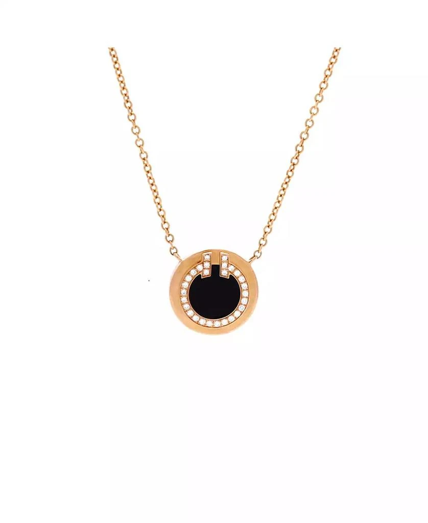 Pre-Owned Tiffany
Co T Circle Pendant Necklace