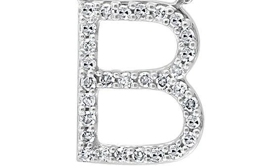 Effy Sterling Silver Pavé Diamond Initial Pendant Necklace - 0.14 ctw. 2