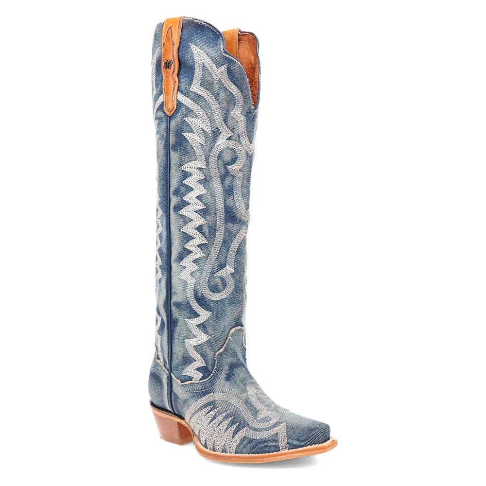 Dan Post Boots Denim Darlin Snip Toe Cowboy Boots
