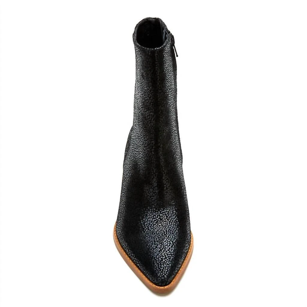 Matisse Women's Caty Ankle Bootie In Black Mini Leopard 5