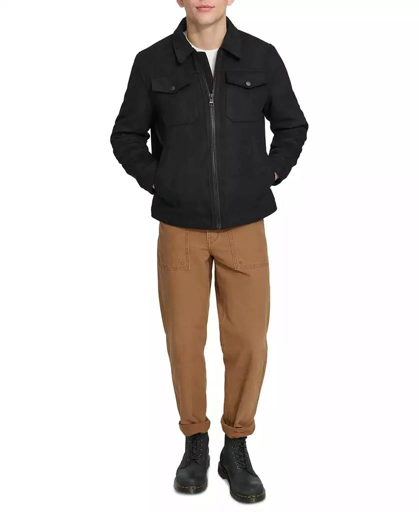 Tommy Hilfiger Men's Faux Suede Trucker Jacket 7