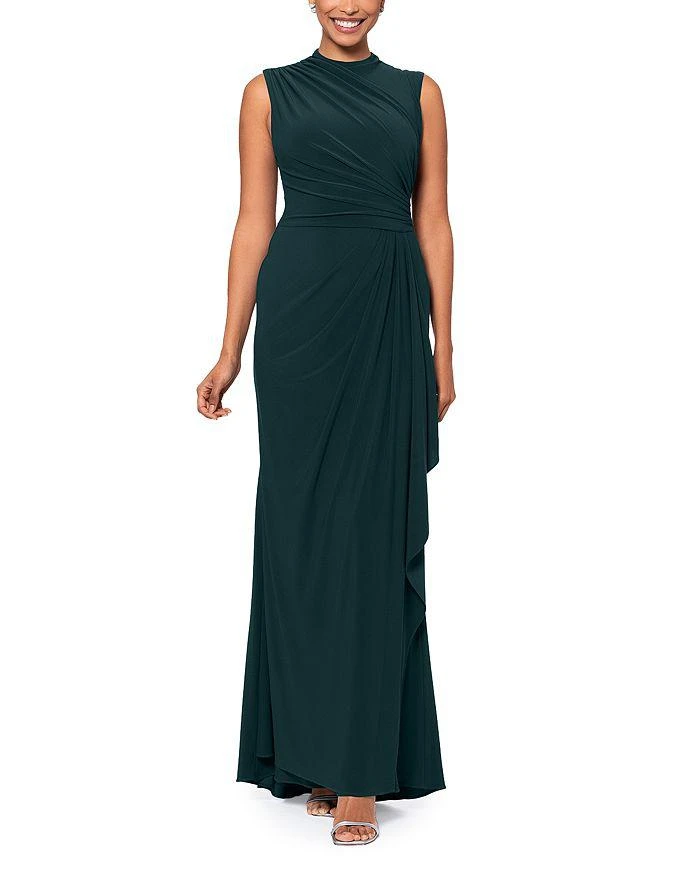 AQUA Draped Gown - Exclusive