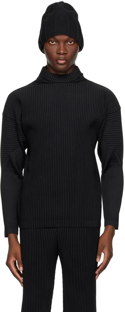 Homme Plissé Issey Miyake Black Basics Turtleneck 1