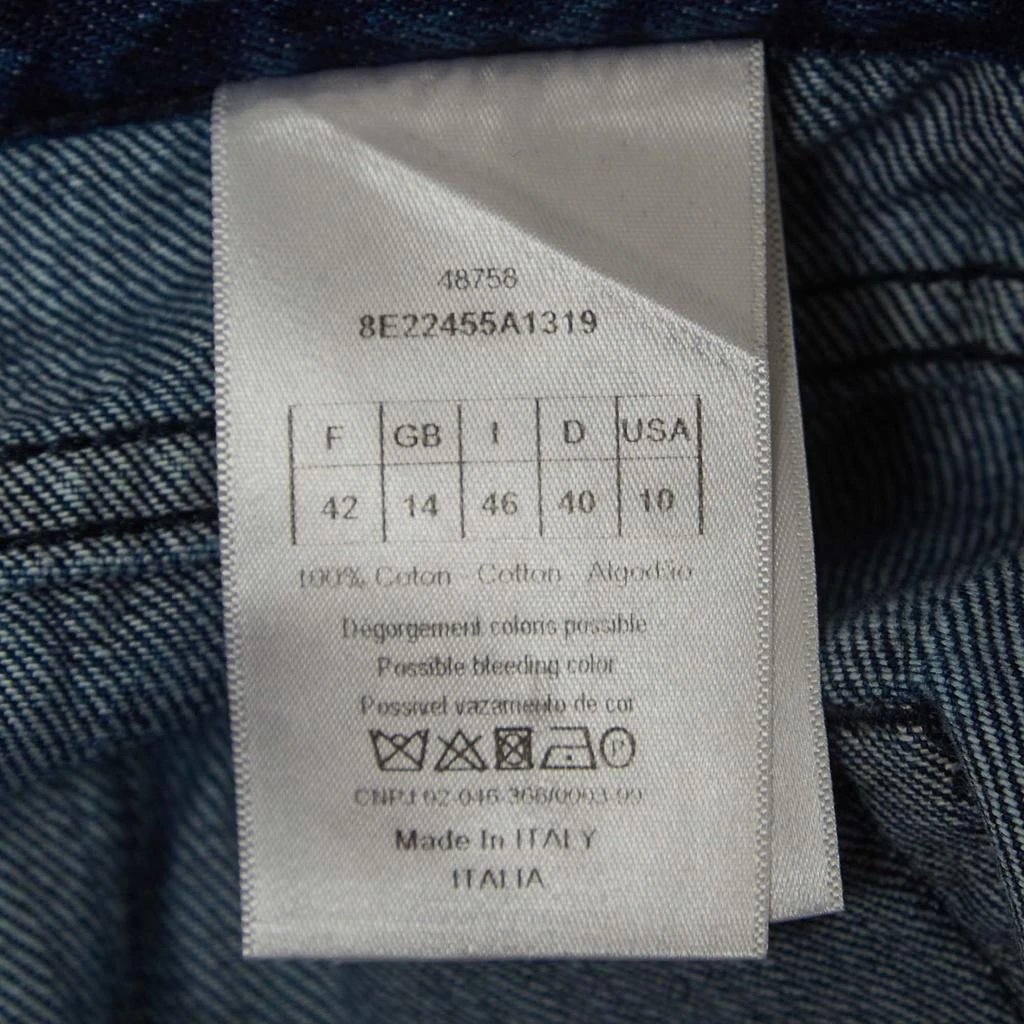 Dior Christian Dior Blue Raw Edge Denim Straight Leg Jeans M Waist 30" 5