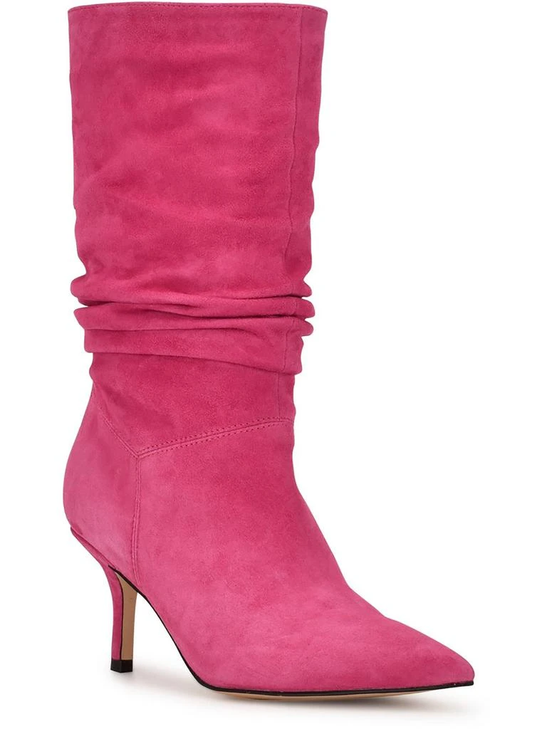 Nine West Mycki Womens Slouchy Pointed Toe Mid-Calf Boots 6