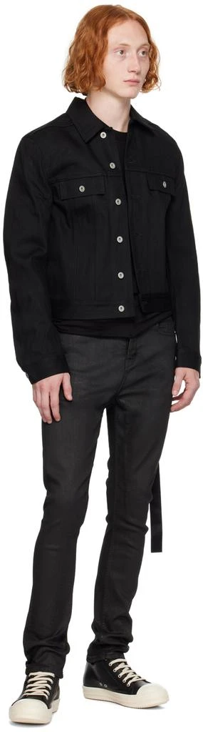 Rick Owens Black Porterville Button Denim Jacket 4