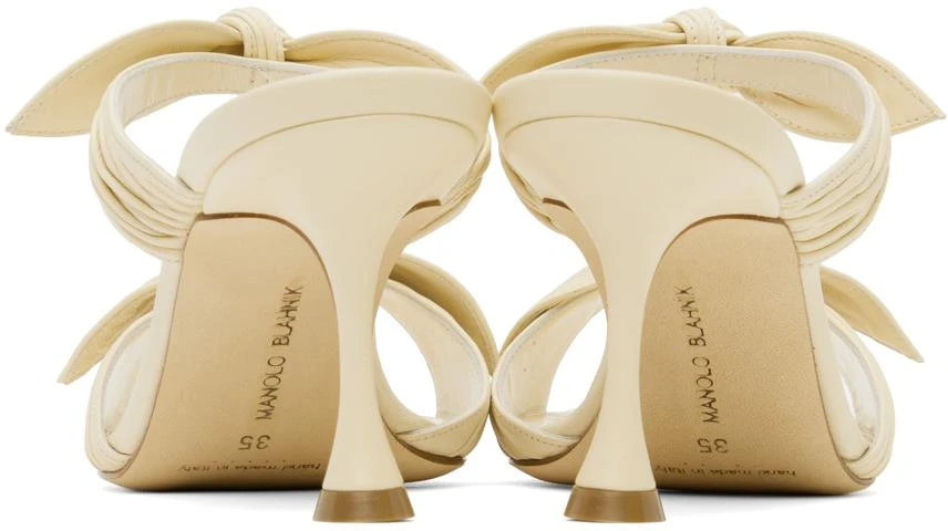 Manolo Blahnik Off-White Lollo Heeled Sandals 2