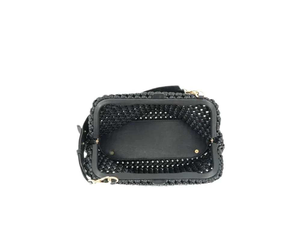 BC Handbags Women
s Braided Weave Clutch Bag In Black 2