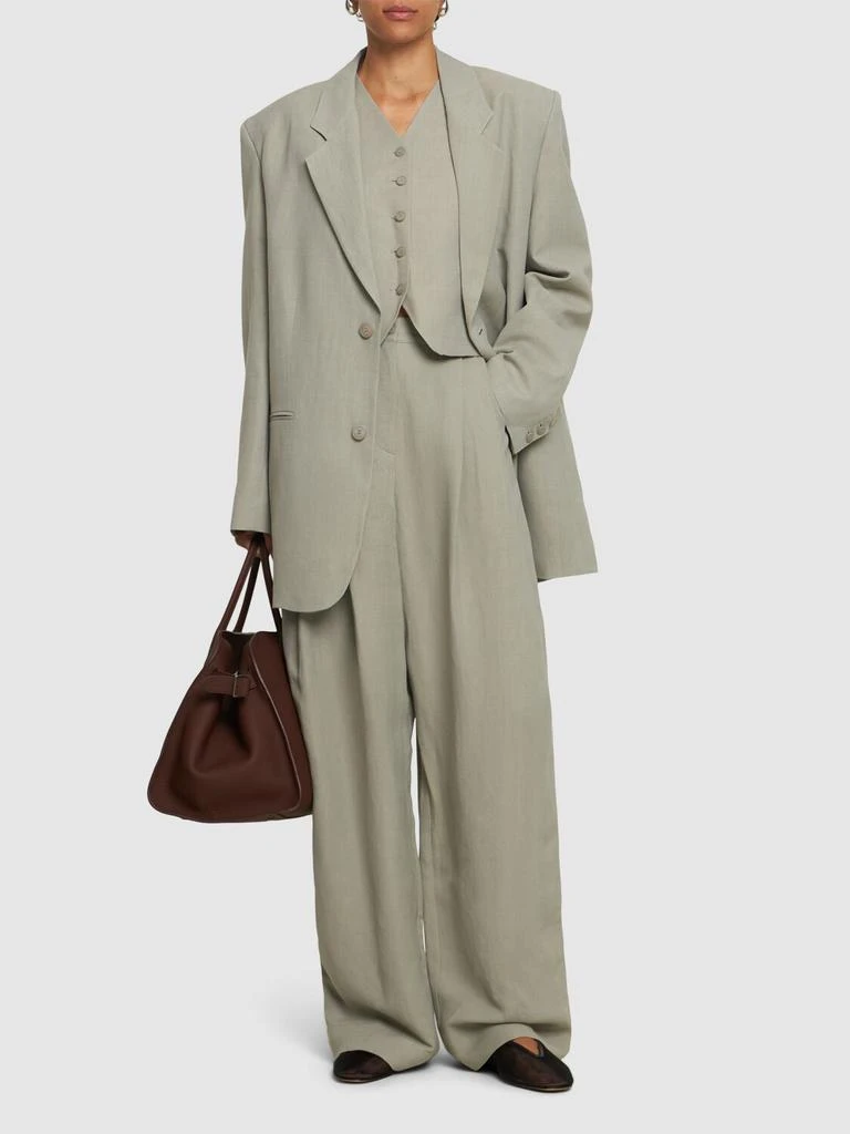 The Frankie Shop Aiden Linen & Viscose Blazer 1
