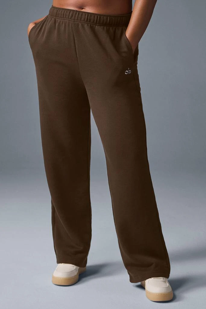 Alo Accolade Straight Leg Sweatpant - Espresso 5