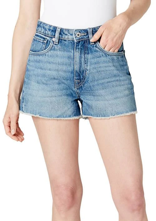 Buffalo David Bitton Womens Goldie High Rise Relaxed Denim Shorts 1