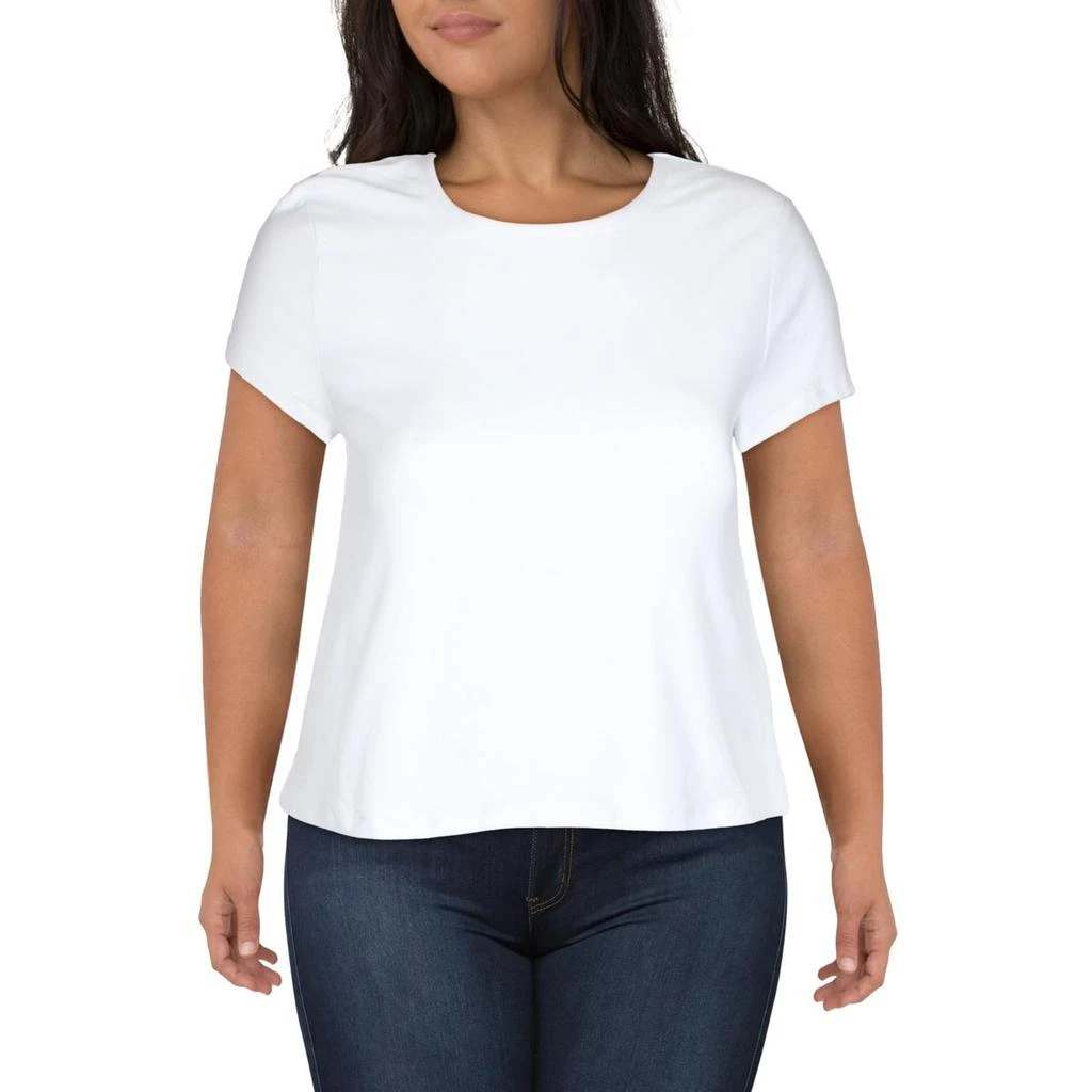 Planet Gold Womens Knit Short Sleeves T-Shirt 1