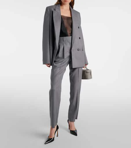 Stella McCartney Wool flannel straight pants 2