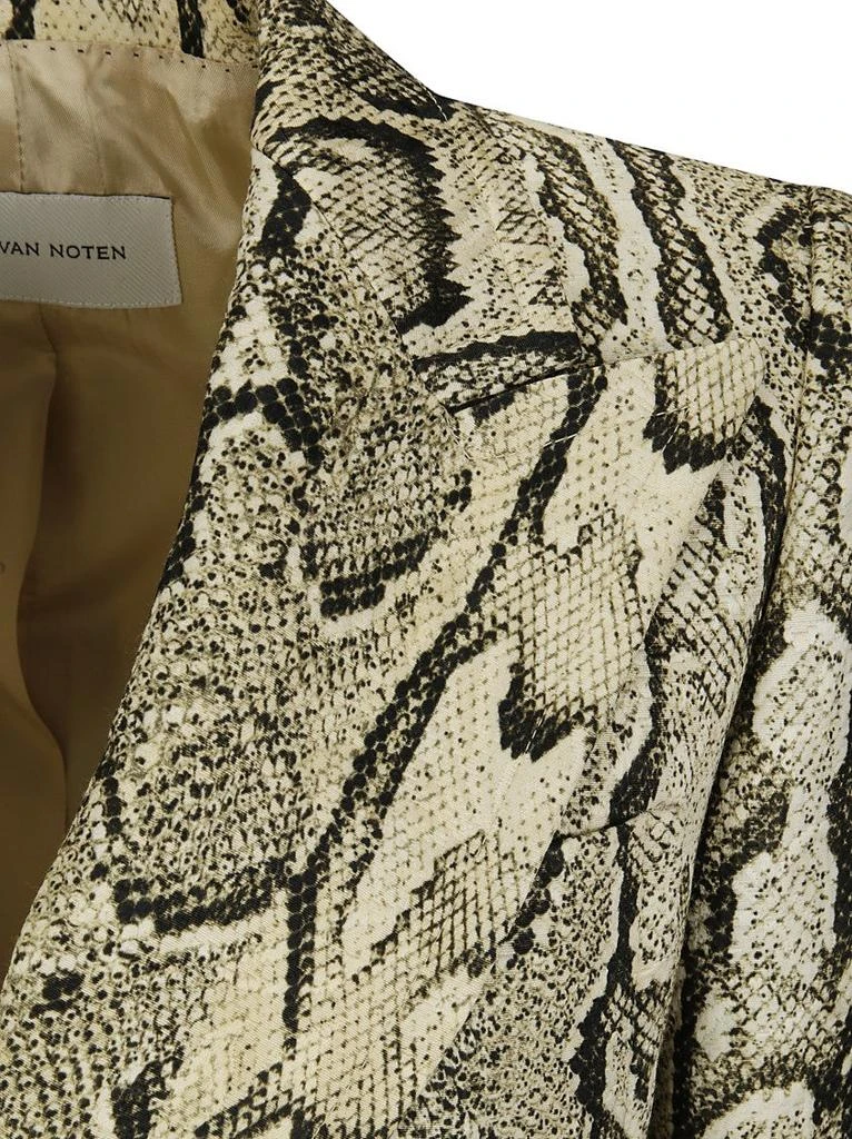 Dries Van Noten Snakeskin Blazer With Peak Lapels 3