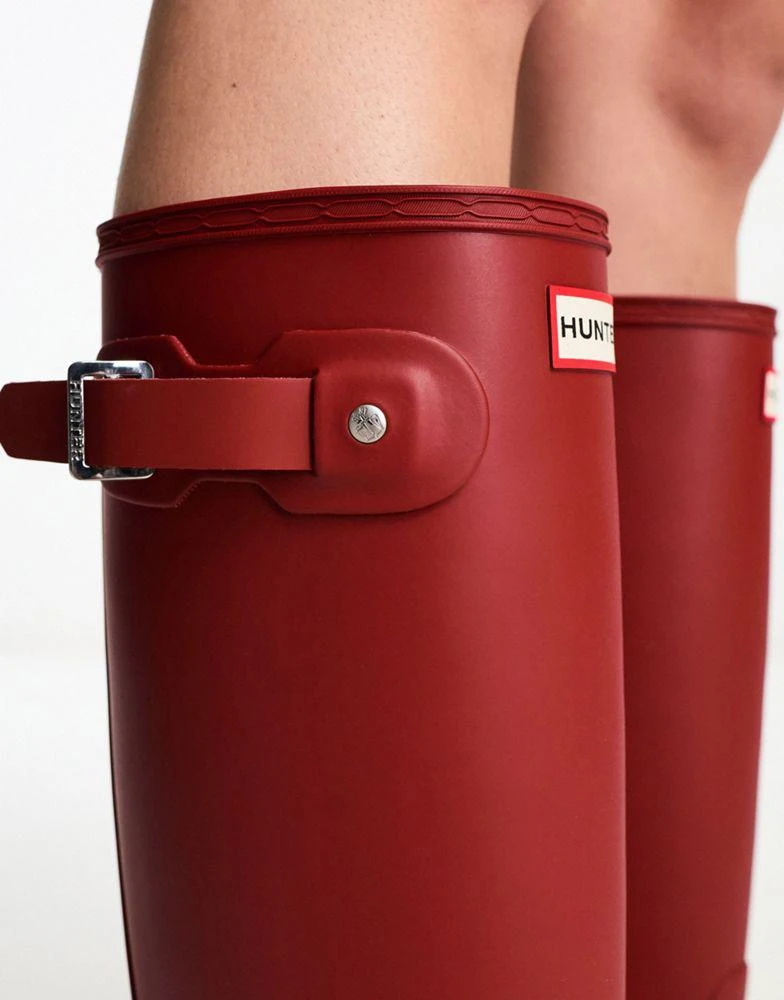 Hunter Hunter Original Tall Wellington Boots in Red 2