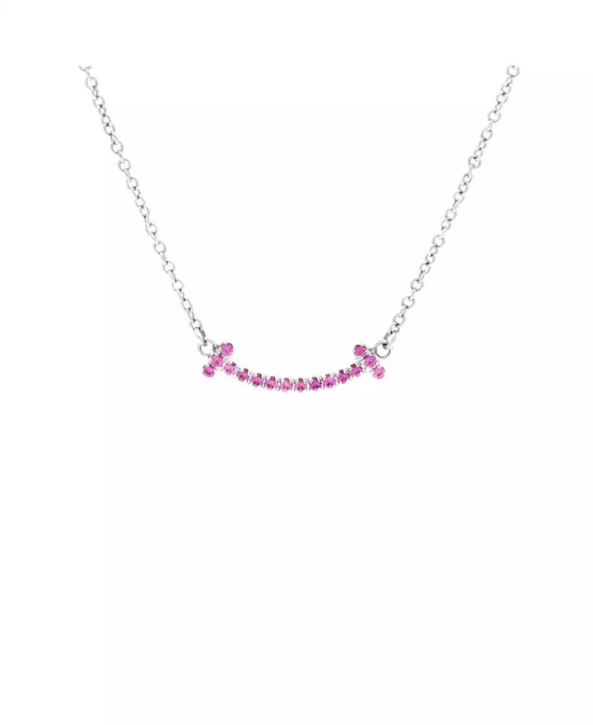 Pre-Owned Tiffany 
Co T Smile Pendant Necklace