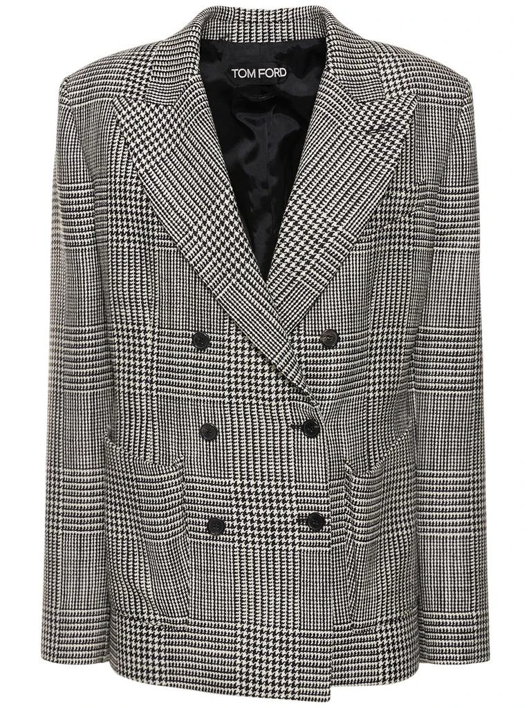 Tom Ford Prince Of Wales Wool Jacket 1
