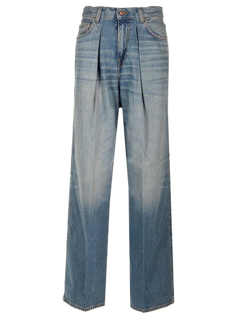 デニム・ジーパン HAIKURE CANDY WIDE-LEG JEANS IN DENIM Haikure Candy Wide Leg Jeans in Blue Tencel | FWRD