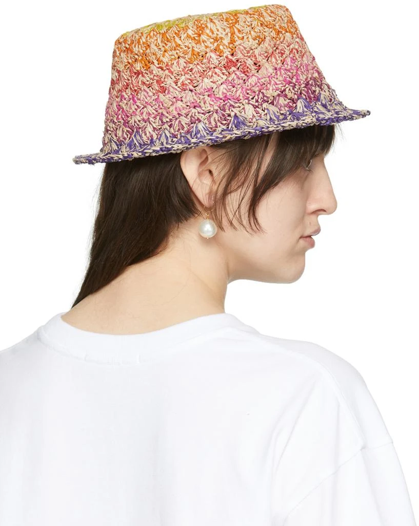 Isabel Marant Multicolor Raffia Hat 3