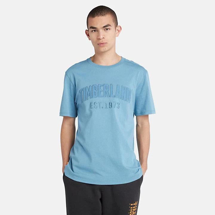 Timberland Modern Wash Brand Carrier Tee for Men in Blue 1