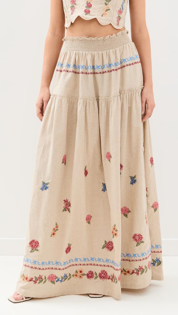 Agua Bendita Jenna Blush Skirt