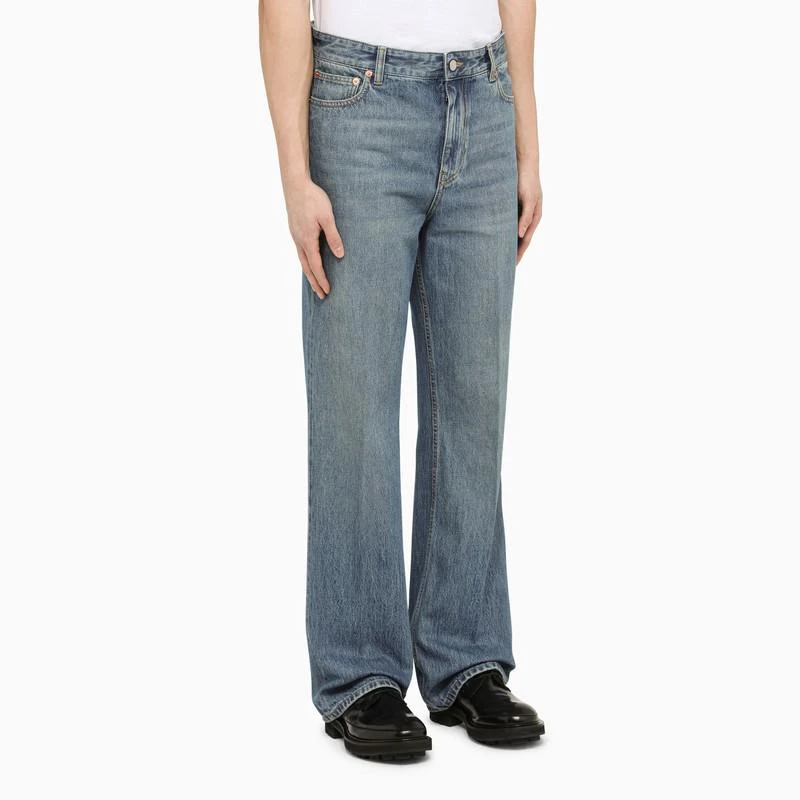 Valentino Blue cotton baggy jeans 4