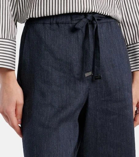Max Mara Aris linen-blend straight pants 4