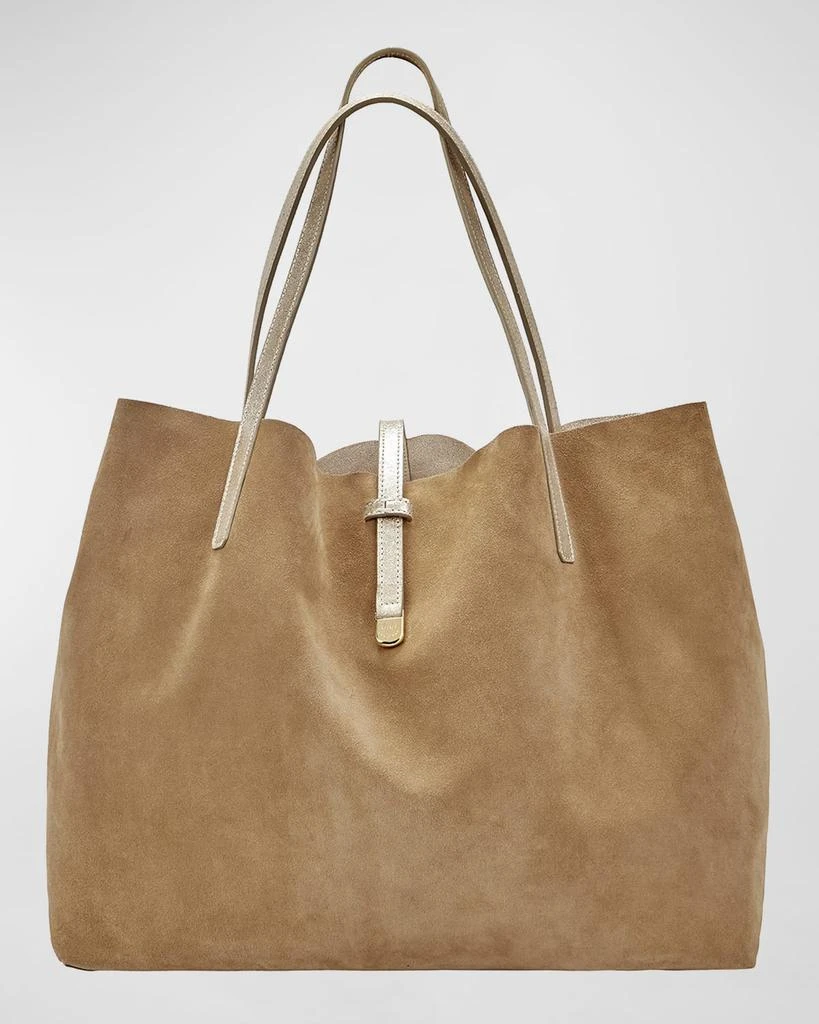Gigi New York Luna Metallic Mixed Leather Reversible Tote Bag 2