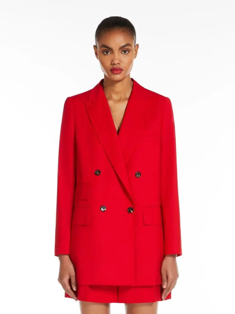 Max Mara Straight wool canvas blazer 2