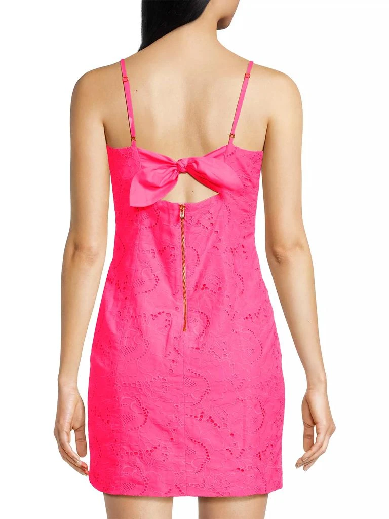 knee length dresses for ladies Lilly Pulitzer Shelli Eyelet Dress - Roxie Pink