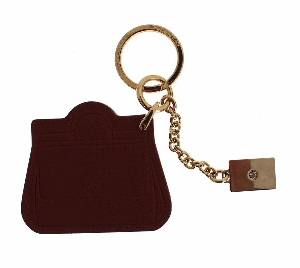 Dolce 
Gabbana Leather Miss SICILY gold Finder Chain Men
s Keychain
