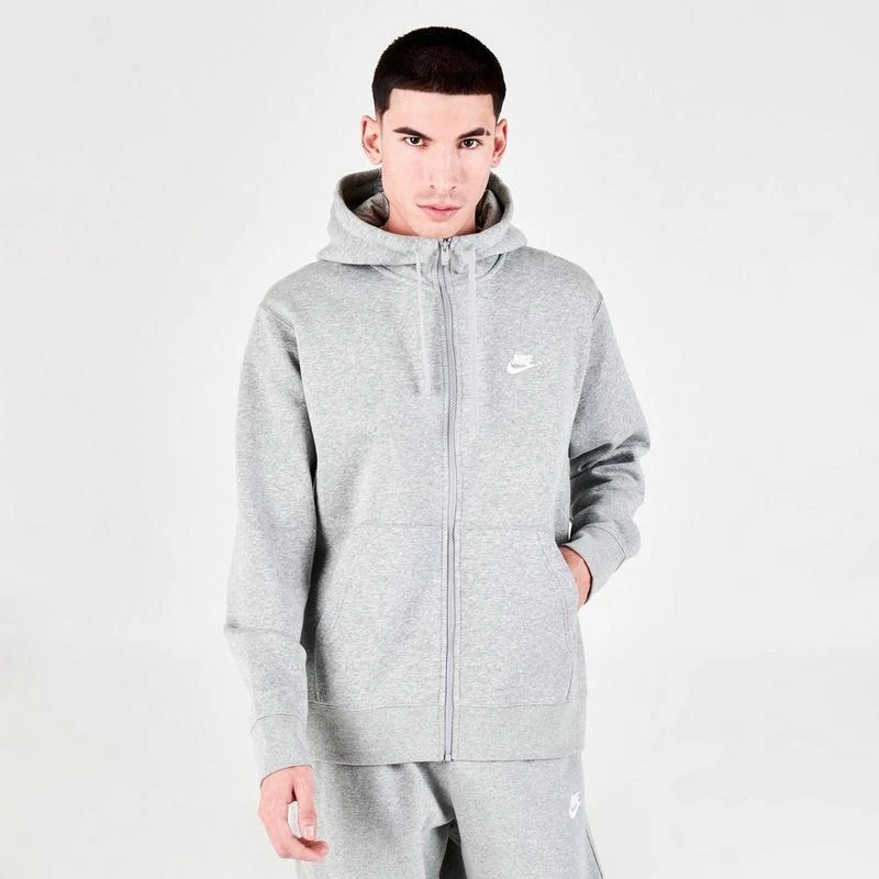 NIKE Men's Nike Sportswear Club Fleece Full-Zip Hoodie 1